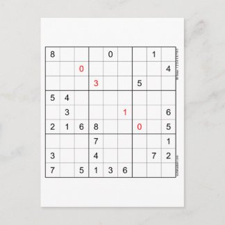 Sudoku Verjaardag Kaart 03-10