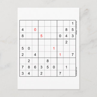 Sudoku Verjaardag Kaart 05-11