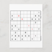 Sudoku Verjaardag Kaart 05-11 (Voorkant)