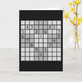 SUDOKU-wenskaart Kaart (Gele Bloem)