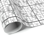 Sudoku Wrapping Paper - Open een Gift, Do a Sudoku Cadeaupapier (Rol Hoek)