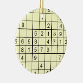 Sudoku Yellow Ornament (Rechts)
