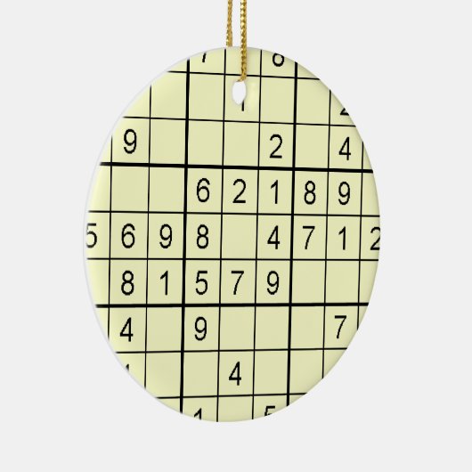 Sudoku Yellow Ornament (Rechts)