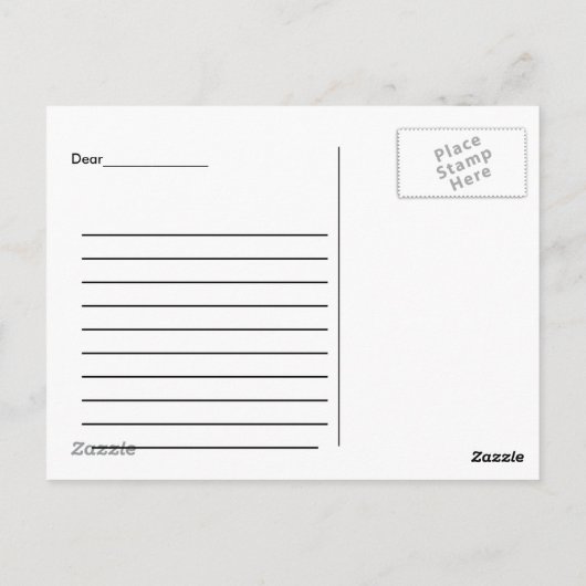 sudsee-strand-mural briefkaart (Achterkant)