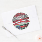 Südsudan Südsudanesisch Österreichisch Österreich Ronde Sticker (Envelop)