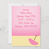Sudsy Bathtub Pink Baby shower Uitnodiging (Achterkant)