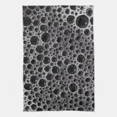 Sudsy zeepbel zwart-wit theedoek (Verticaal)