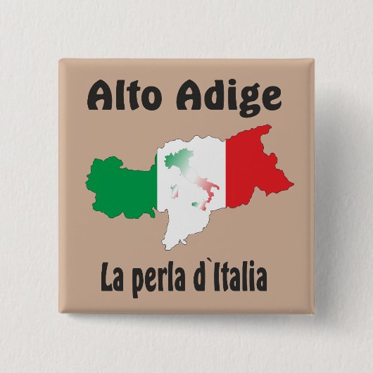 Südtirol – Alto Adige - Italien - Italia Button (Voorkant)