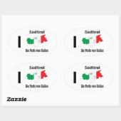 Südtirol – Alto Adige - Italien - Italia Kleber Ovale Sticker (Vel)