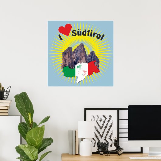 Südtirol - Alto Adige - Italien - Italia Poster (Thuiskantoor)