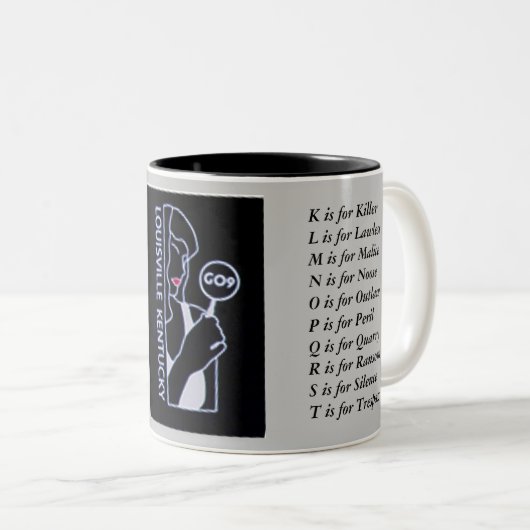 Sue_Grafton_Black, Tweekleurige Koffiemok (Voorkant rechts)