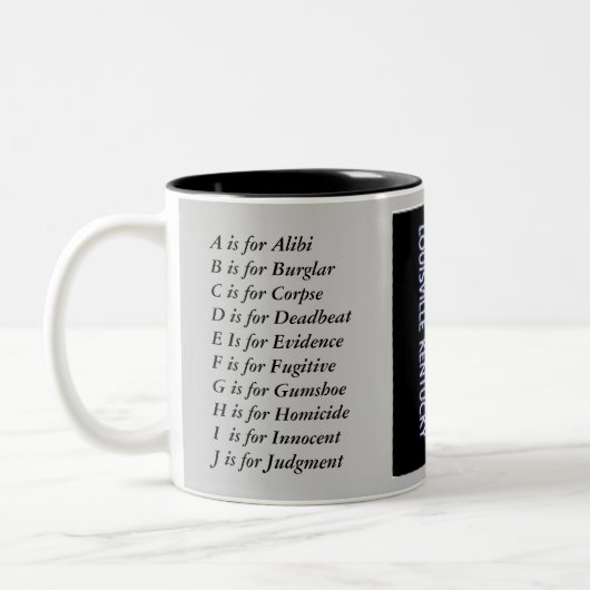 Sue_Grafton_Black, Tweekleurige Koffiemok (Links)