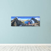 Sue Lake Overlook 2 - Nationaal Park Glacier Canvas Afdruk (Insitu (Houten vloer))
