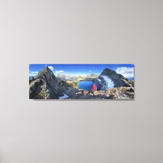Sue Lake Overlook 2 - Nationaal Park Glacier Canvas Afdruk (Voorkant)