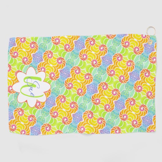 Sue Mosaic Golf Towel Golfhanddoek (Horizontaal)