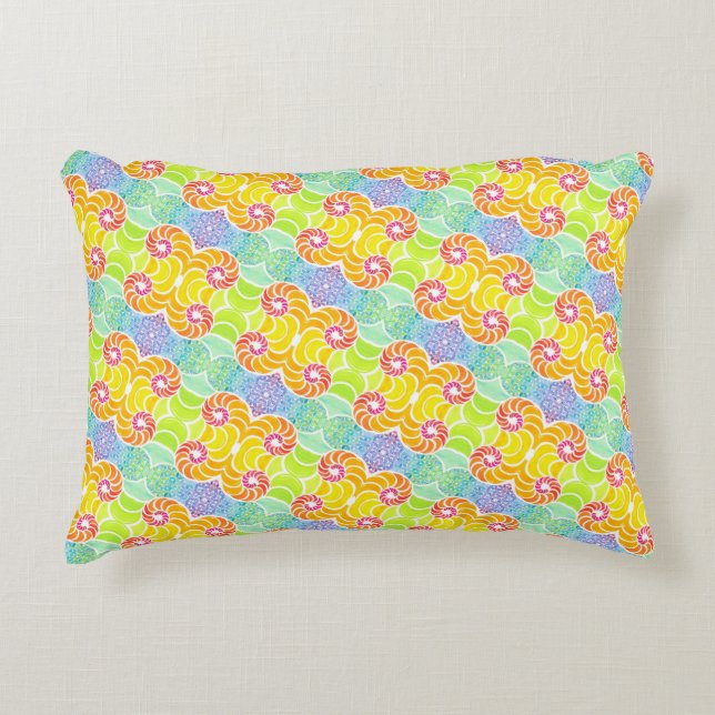 Sue Mosaic Throw Pillow Accent Kussen (Voorkant)