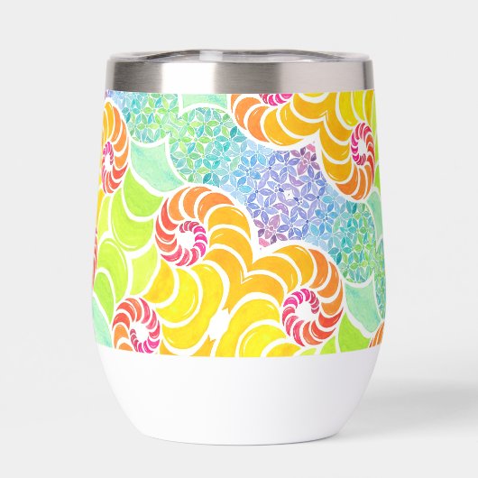 Sue Mosaic Wine Tumbler (Achterkant)