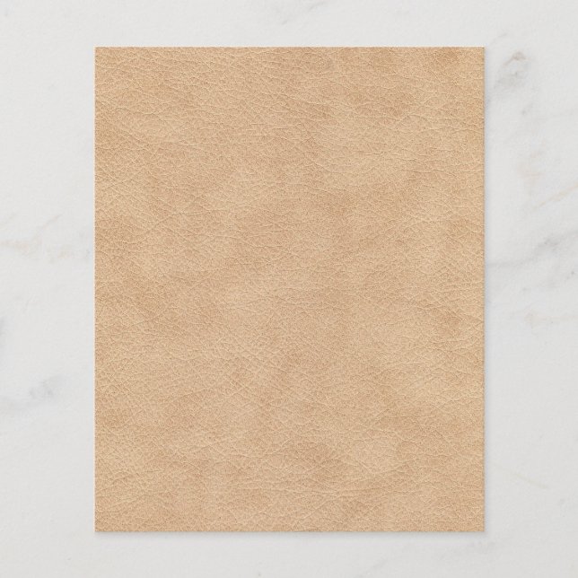 Suede Leather Texture Scrapbook Paper - Tan (Voorkant)