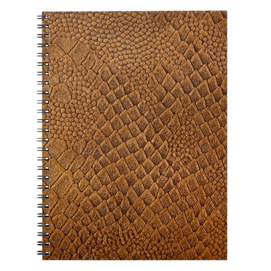 suede met een prachtig patroon, slang, textuur, notitieboek (Voorkant)