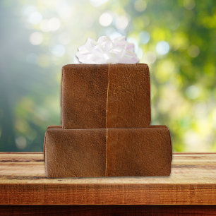 Suede Mix Faux Leather Cadeaupapier