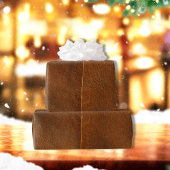 Suede Mix Faux Leather Cadeaupapier