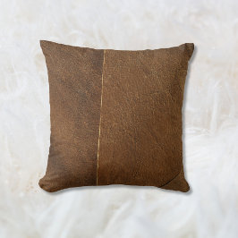 Suede Mix Faux Leather Kussen