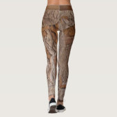 Suede sculptured leggings (Achterkant)