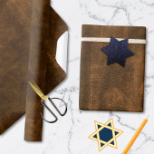 Suede Seam Kijk naar leder Cadeaupapier