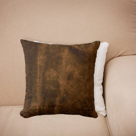 Suede Seam Kijk naar leder Kussen