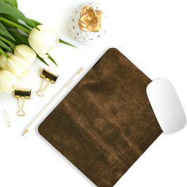 Suede Seam Kijk naar leder Muismat