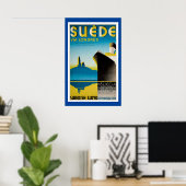 Suede Sweden  scheepsreclame Poster (Thuiskantoor)