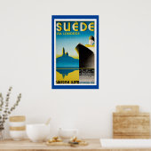 Suede Sweden  scheepsreclame Poster (Keuken)