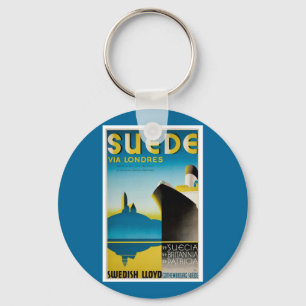 Suede via Lonres Sleutelhanger