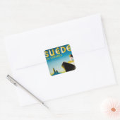 Suede via Lonres Vierkante Sticker (Envelop)