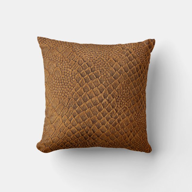 suede with beautiful patternpattern,snake,texture, kussen (Voorkant)