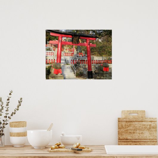 Suehiro Ogami Shrine (Fortuin Kikvors Shrine) Poster (Keuken)