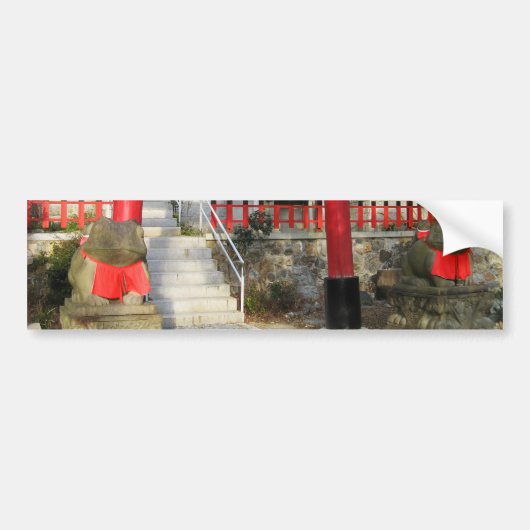 Suehiro Ogami Shrine (Fortune Frog Shrine) Bumpersticker (Voorkant)
