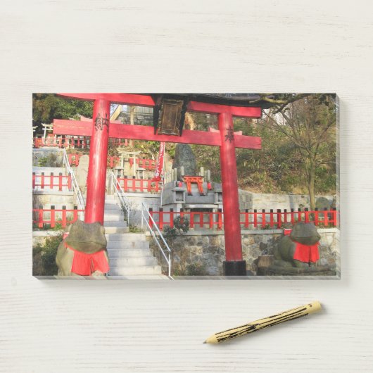 Suehiro Ogami Shrine (Fortune Frog Shrine) Post-it® Notes (Op bureau)