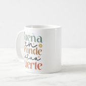 "Sueña en Grande Actúa Fuerte" Boho Inspirerend Koffiemok (Voorkant links)