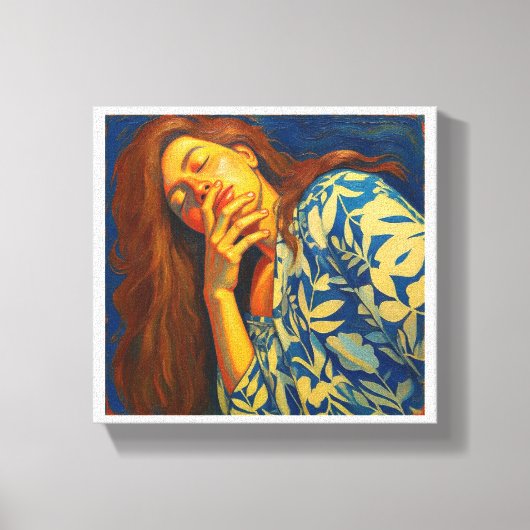 “Sueño en Azul” – Lienzo decorativo Canvas Afdruk (Voorkant)