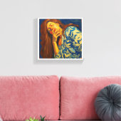 “Sueño en Azul” – Lienzo decorativo Canvas Afdruk (Insitu (Woonkamer))