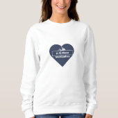 Suéter Feminino coração fé move montanhas Trui (Voorkant)