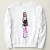 Suéter garota pensando trui (Design voorkant)