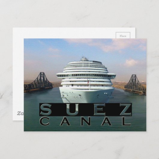 Suez Canal Briefkaart (Voorkant / Achterkant)