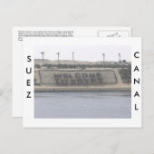 Suez Canal Postcard Briefkaart (Voorkant / Achterkant)