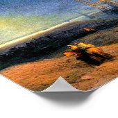 Suez-kanaal door Ivan Aivazovsky Poster (Hoek)