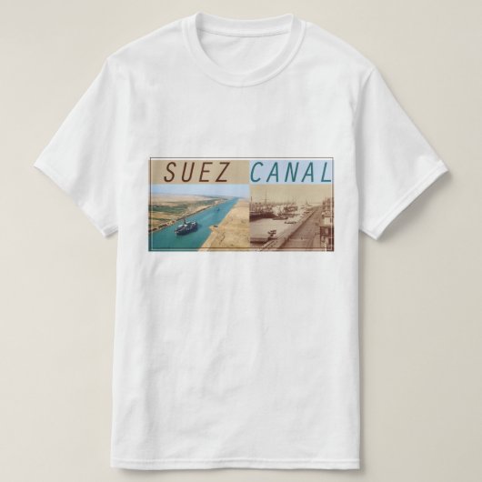 Suezkanaal oud en nieuw t-shirt (Design voorkant)