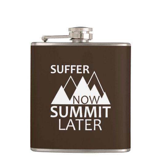 Suffer Now Summit later Heupfles (Voorkant)