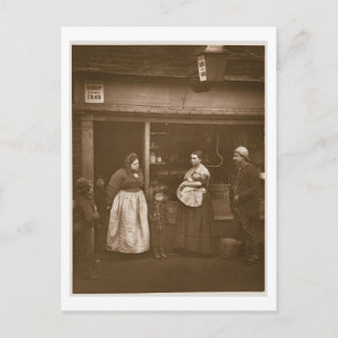 Sufferers uit de overstroming, uit 'Street Life in Briefkaart