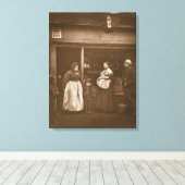 Sufferers uit de overstroming, uit 'Street Life in Canvas Afdruk (Insitu (Houten vloer))